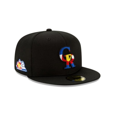 Colorado Rockies Gorra | New Era MLB Batting Practice 59fifty Fitted Cap Mexico - Negros